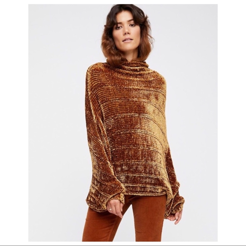 FREE PEOPLE RIBBED VELOUR BOAT-NECK PULLOVER - Picture 8 of 8
